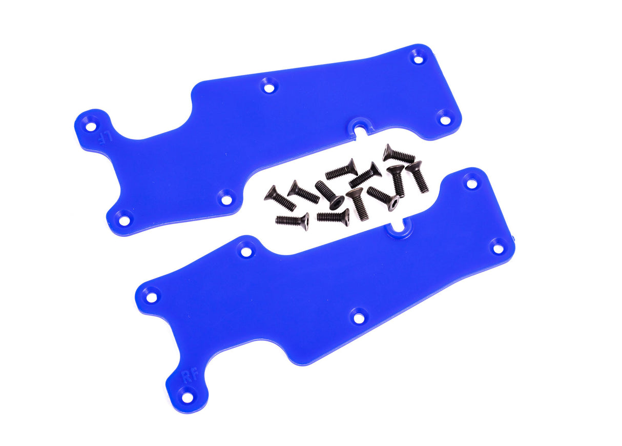 TRAXXAS 9633X Sledge Blue Front Suspension Arm Covers (2)