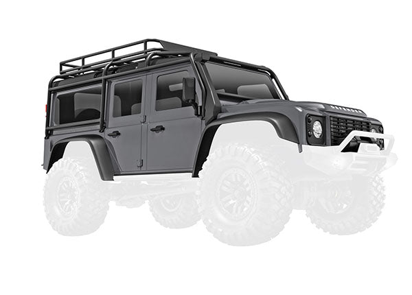 Traxxas 9712-SLVR TRX-4M Land Rover Defender Assembled Silver Body