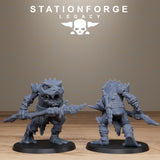 3D Printed Bogkin Spearmen by StationForge Miniatures