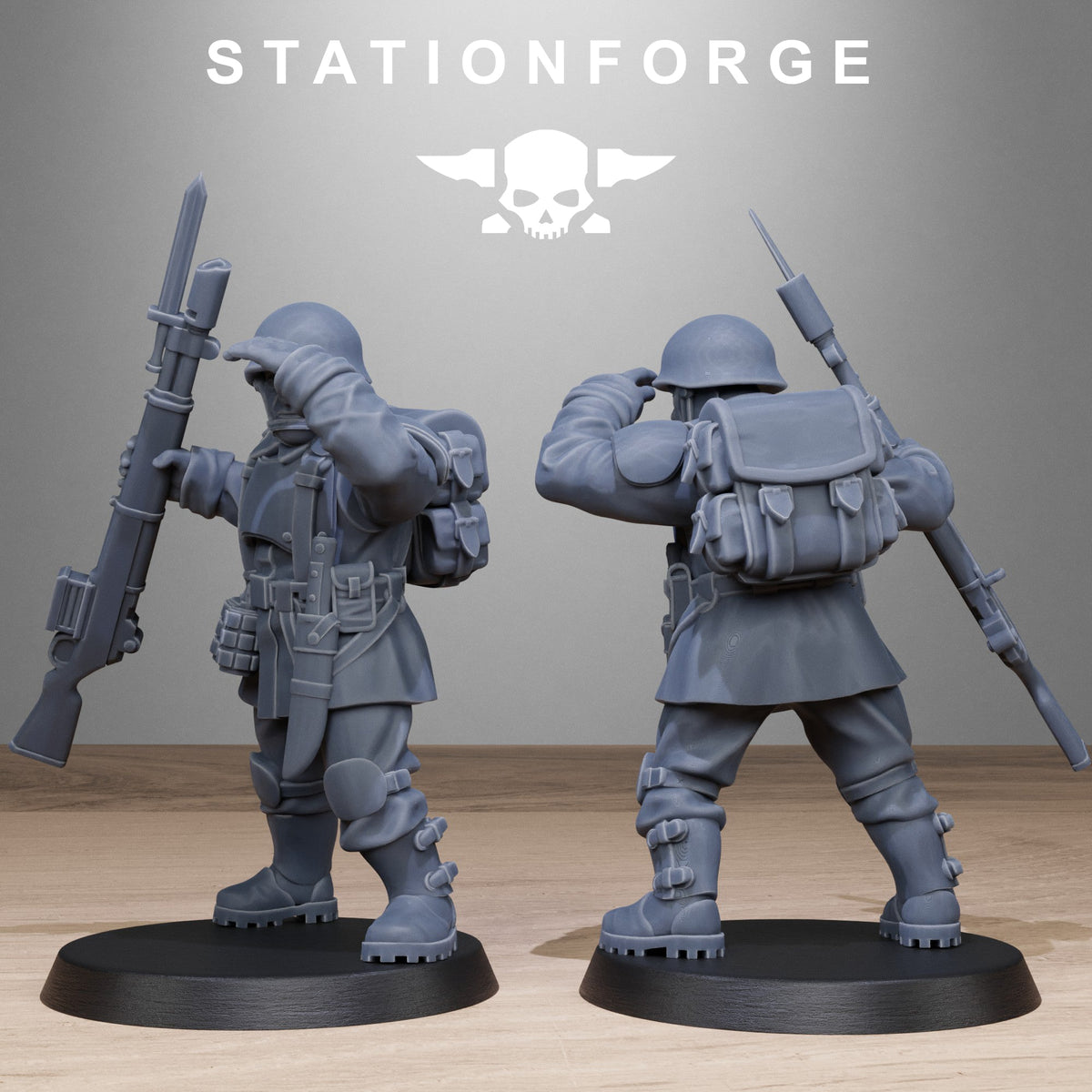 3D Printed FreeGuard Infantry by StationForge Miniatures