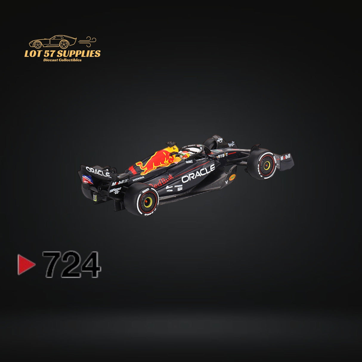 (Pre-Order) Mini-GT Oracle Red Bull Racing RB19 #1 Max Verstappen 2023 F1 2023 Bahrain GP Winner #724 1:64 MGT00724