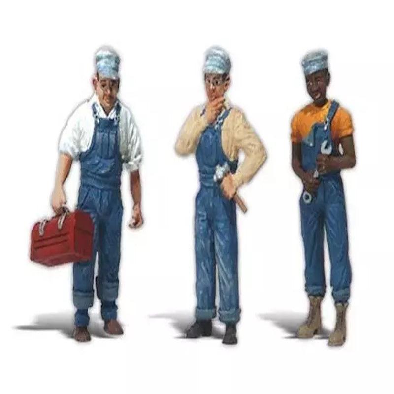 Woodland Scenics A2549 G Train Figures Three Train Mechanics