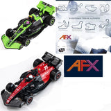 AFX Formula 1 F1 One HO Scale Slot Car Race Set 55 Feet Track for Auto World