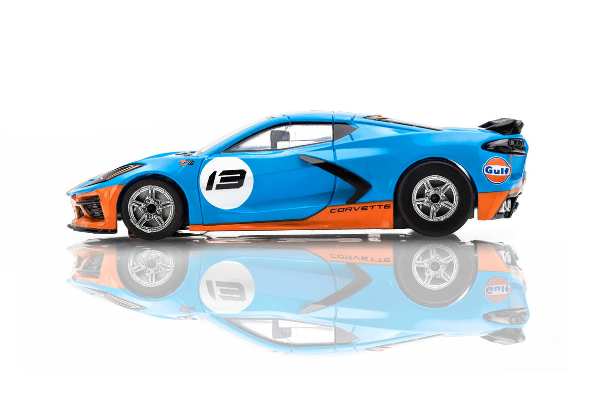 AFX 22108 2022 Corvette C8 Gulf HO Slot Car Mega G+ AFX22108