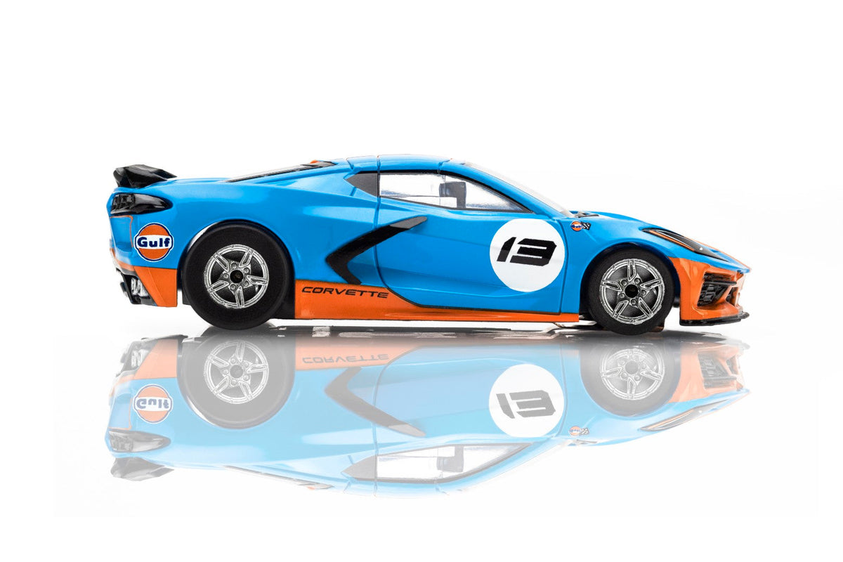 AFX 22108 2022 Corvette C8 Gulf HO Slot Car Mega G+ AFX22108