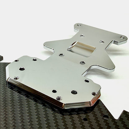 Perfect Pass Aluminum Reinforced GT Chassis & Electronic Relocate Kit Combo For Arrma 1/7 CHROME