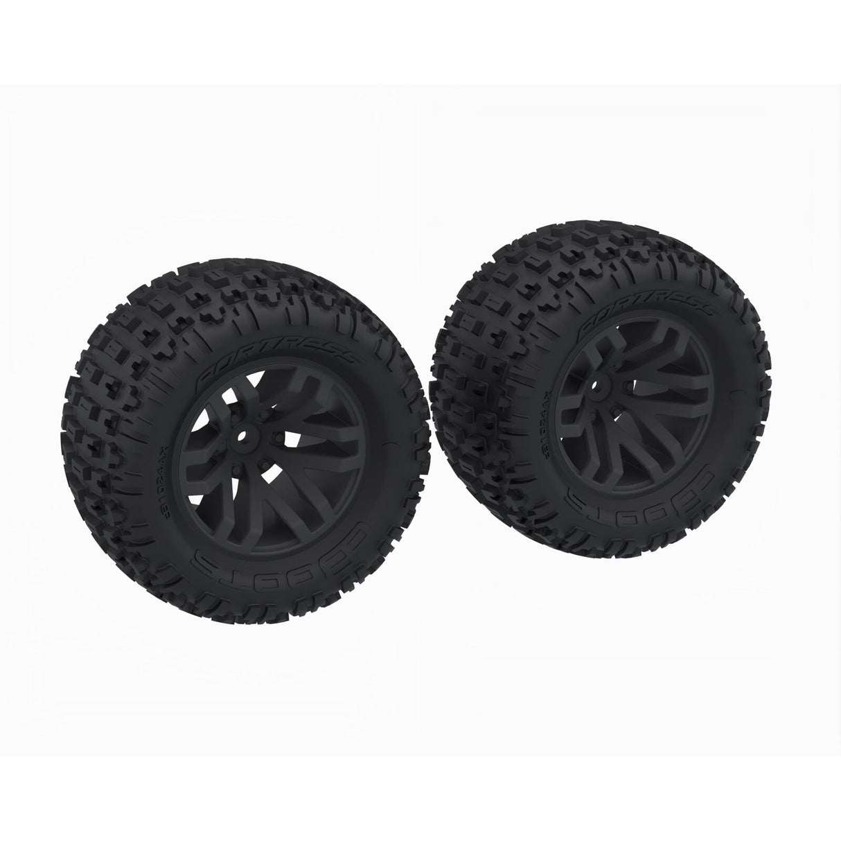 Arrma ARA-1608 dBoots 'FORTRESS MT' Tire Set Glued, Black (2)