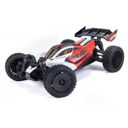 ARRMA TYPHON GROM MEGA 380 Brushed 4X4 Small Scale Buggy RTR with Battery & Charger, Blue/Silver