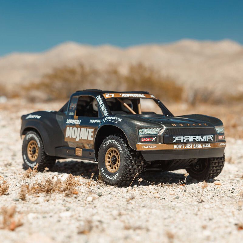 MOJAVE GROM 223S BLX Brushless 4X4 Small Scale Desert Truck RTR with DSC, Black