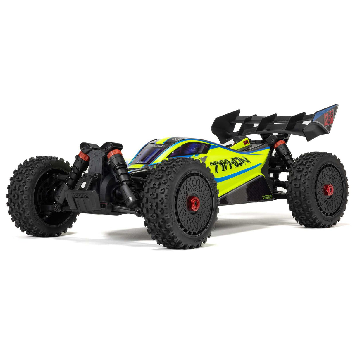 ARRMA ARA4306V4T2 1/8 TYPHON 223S BLX Brushless 4X4 Buggy RTR with DSC, Yellow