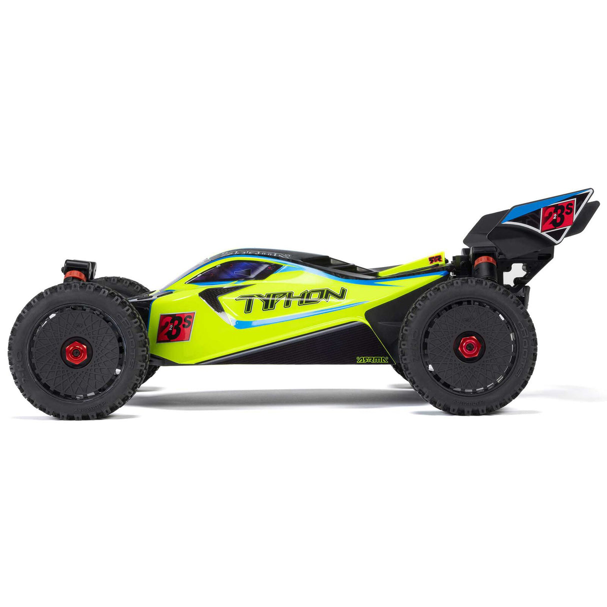 ARRMA ARA4306V4T2 1/8 TYPHON 223S BLX Brushless 4X4 Buggy RTR with DSC, Yellow