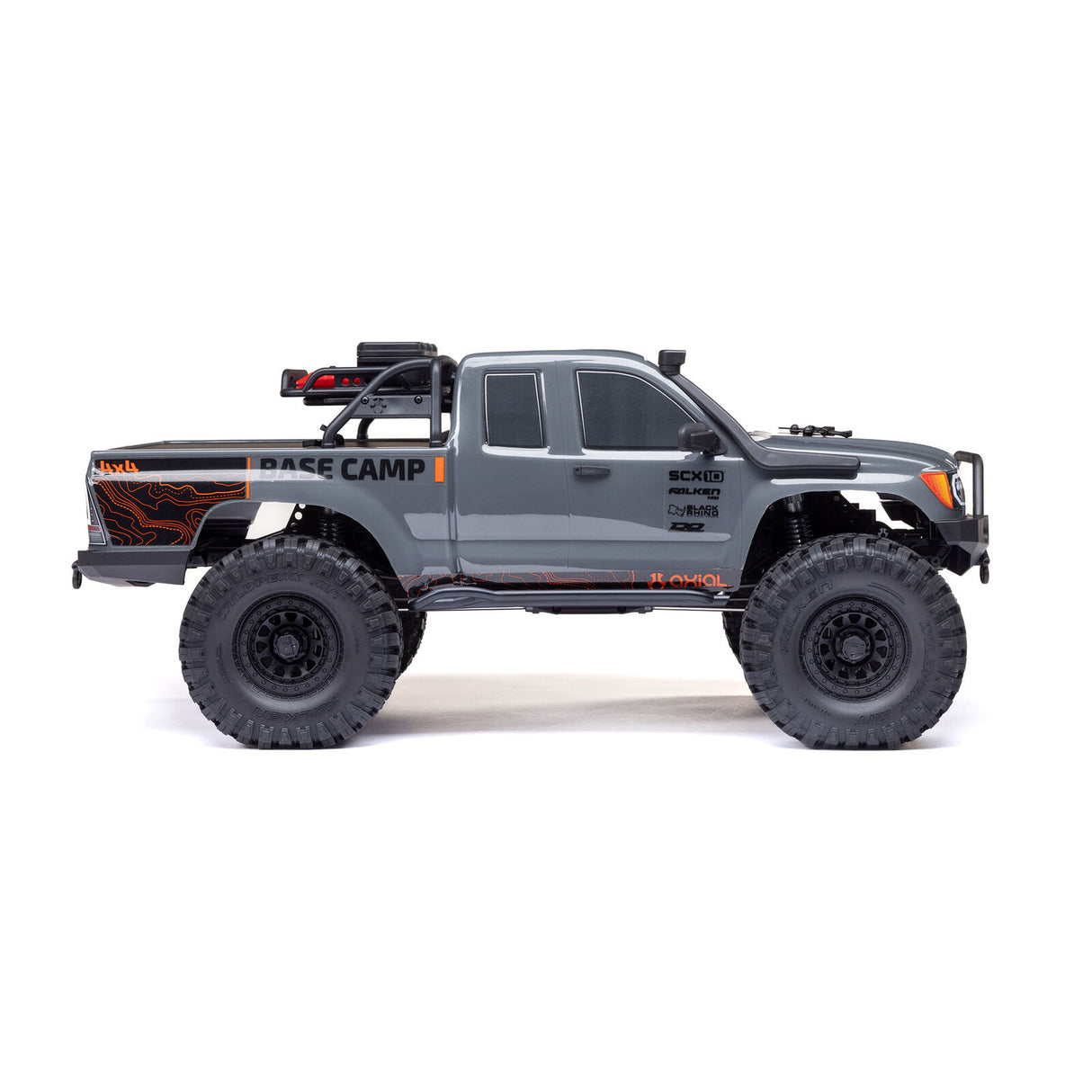 AXIAL 1375T2 1/10 SCX10 III Base Camp 4X4 Rock Crawler Brushed RTR, Gray