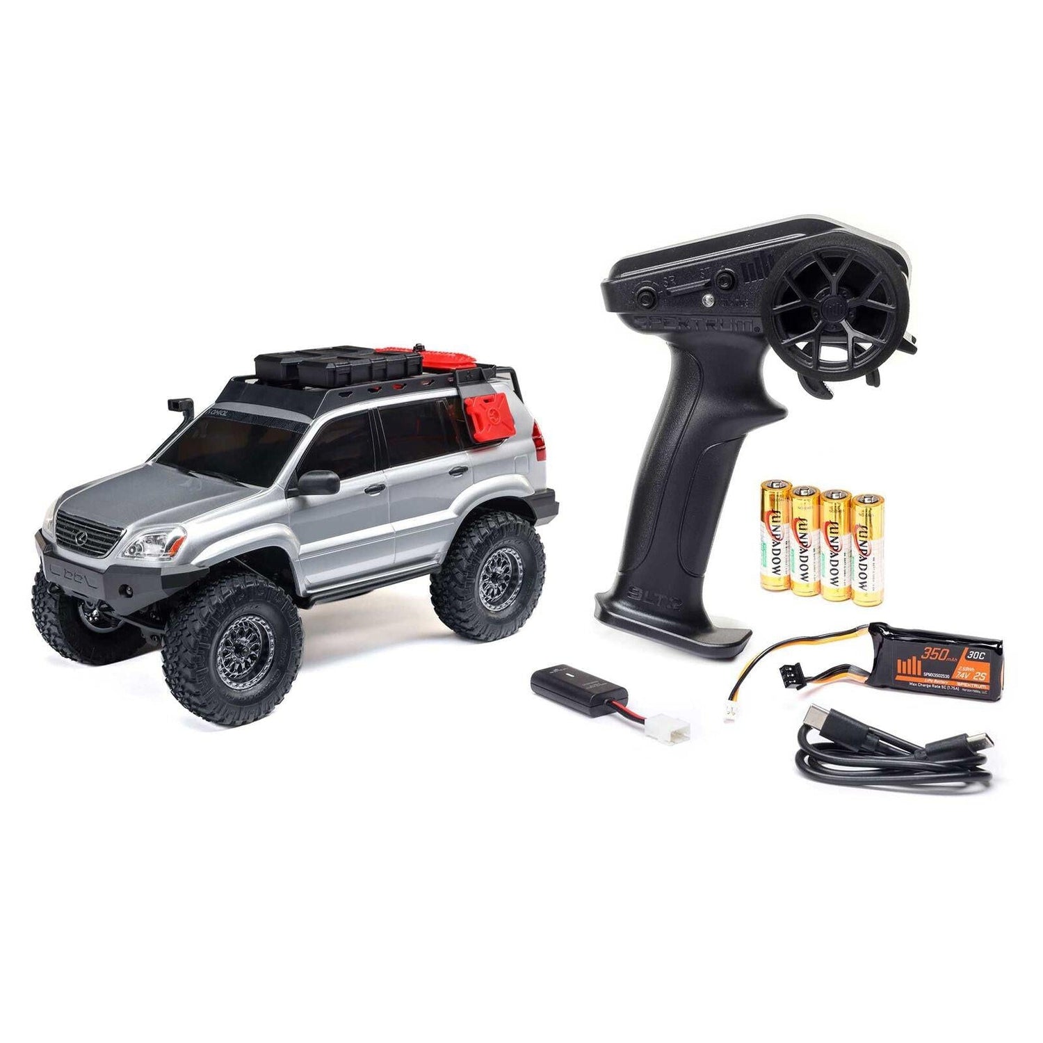Axial 1/24 SCX24 Lexus GX 470 4X4 RTR Brushed Rock Crawler Silver