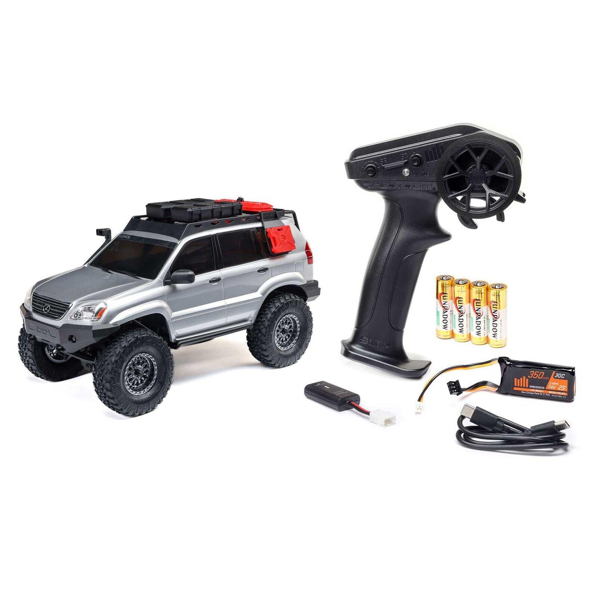 Axial 1/24 SCX24 Lexus GX 470 4X4 RTR Brushed Rock Crawler Silver