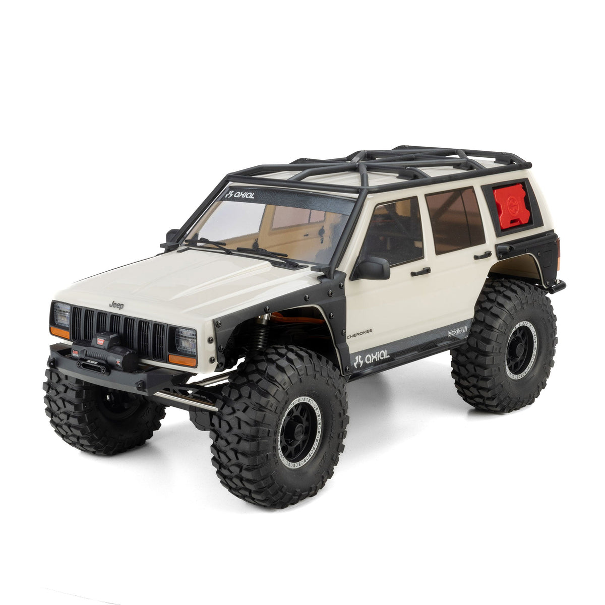 Axial 1/10 SCX10 III Jeep Cherokee XJ 4X4 RTR Brushed Rock Crawler White