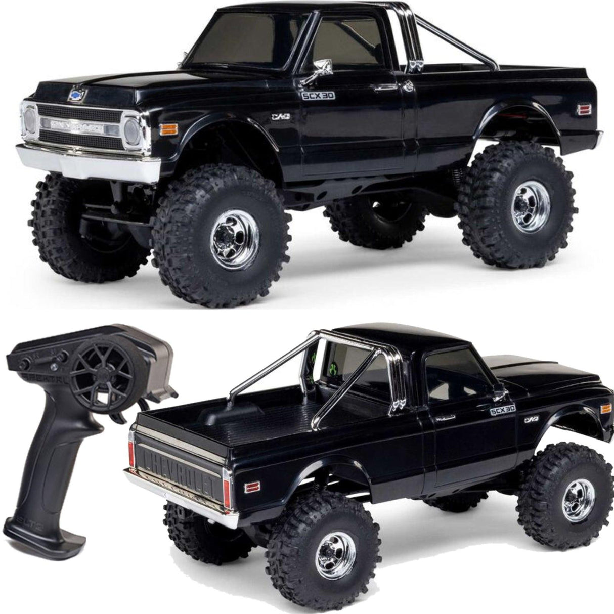 Axial SCX30 Chevrolet K10 Black 1/30 Rock Crawler (Battery & Charger Included)