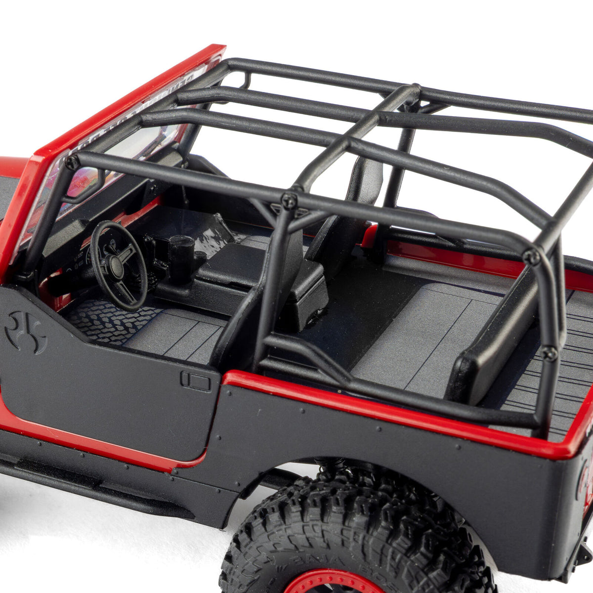 Axial AXI-3273T1 SCX30 Jeep CJ-7 Renegade 1/30 4WD RTR Scale Mini Crawler (Crawler Version) (Red) w/2.4GHz Radio, Battery & Charger