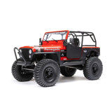 AXIAL AXI03008T1 1/10 SCX10 III Jeep CJ-7 4WD Brushed RTR, Red