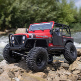 Axial AXI03008V2T1 SCX10 III Jeep CJ-7 V2 1/10 RTR 4WD Brushed Rock Crawler (Red) w/2.4GHz Transmitter