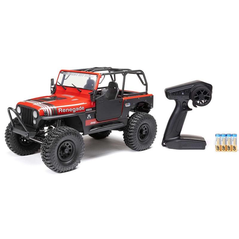 Axial 1/10 SCX10 III Jeep CJ-7 4X4 RTR Brushed Rock Crawler, Red