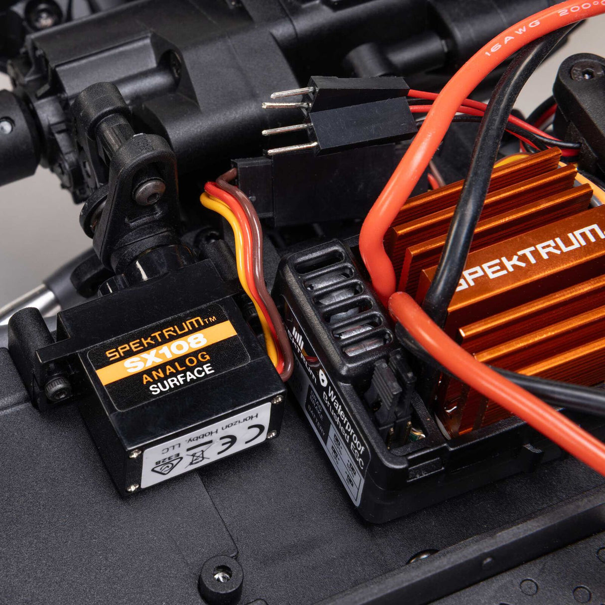 Axial AXI03008V2T1 SCX10 III Jeep CJ-7 V2 1/10 RTR 4WD Brushed Rock Crawler (Red) w/2.4GHz Transmitter