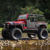 Axial AXI03008V2T1 SCX10 III Jeep CJ-7 V2 1/10 RTR 4WD Brushed Rock Crawler (Red) w/2.4GHz Transmitter