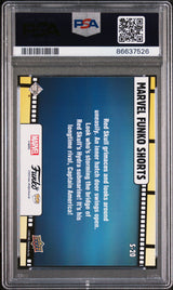 2023 UPPER DECK FUNKO POP MARVEL  SHORTS RED SKULL SHORTSCONFETTI BOMB #S20  PSA 10