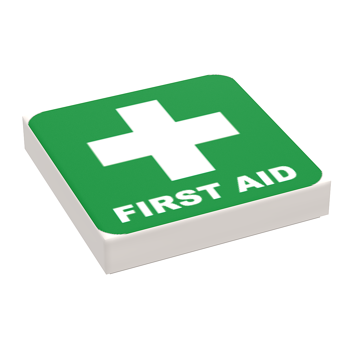 First Aid (Medical) - B3 Customs Printed 2x2 Tile made using LEGO part ...