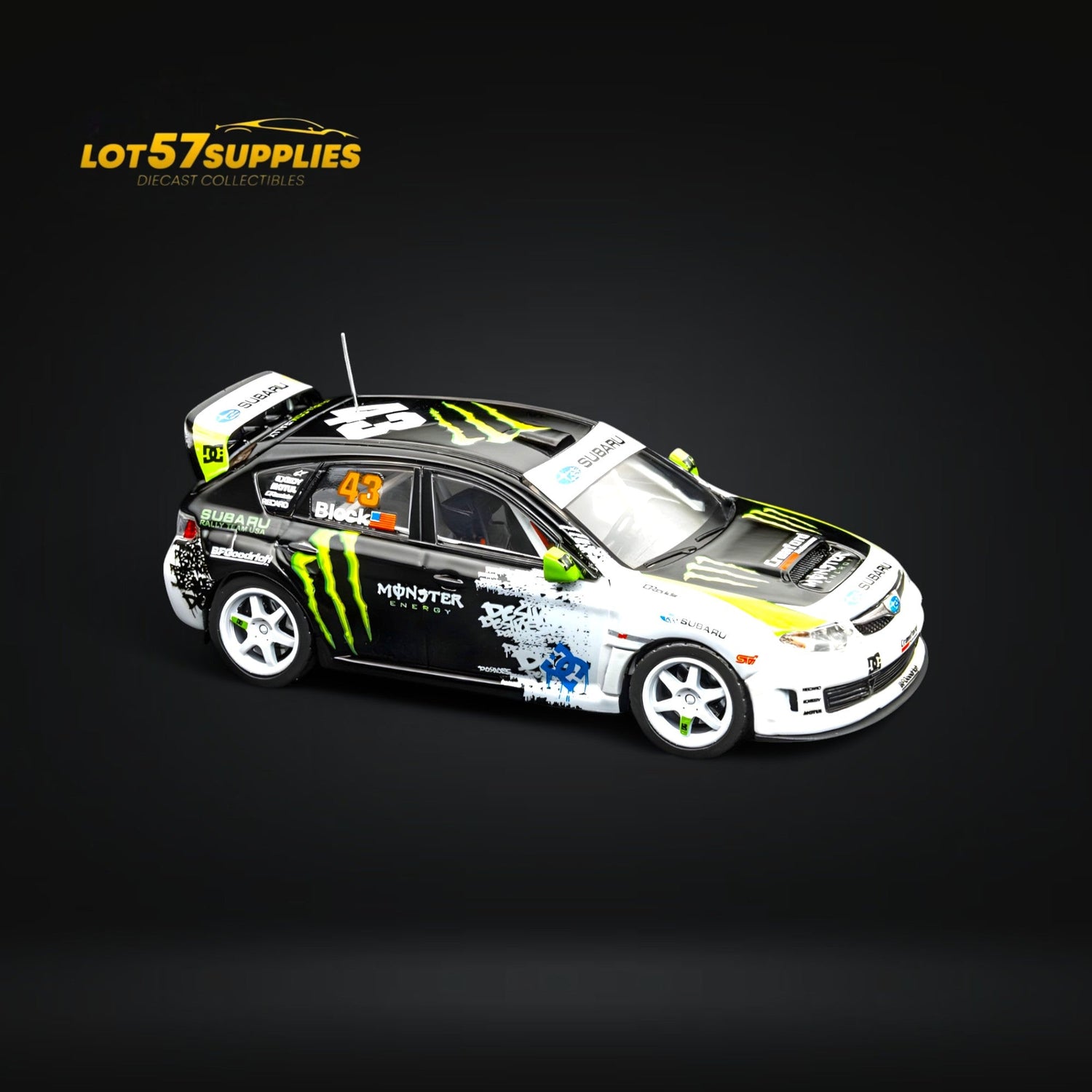 Subaru Dcm Part DCM & Mini Station 2008 Subaru Impreza WRX STI Rally Block43 1:64 ...