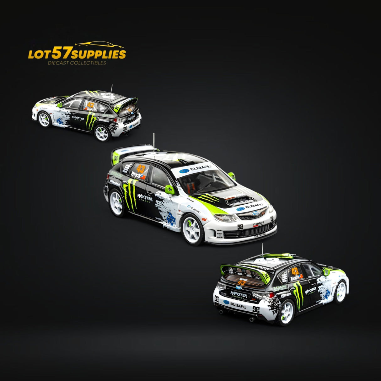 DCM & Mini Station 2008 Subaru Impreza WRX STI Rally Block43 1:64