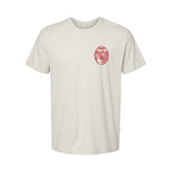 Cowboy Men's T-Shirt - Red & Natural Heather