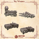 3d Printed Crimson Lords Heavy Weapons by Greytide Studio