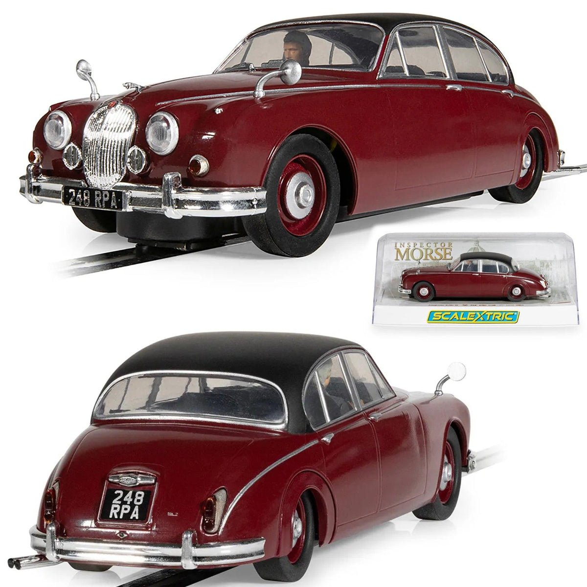 Scalextric C4502 Jaguar MK2 Inspector Morse 1/32 Slot Car DPR