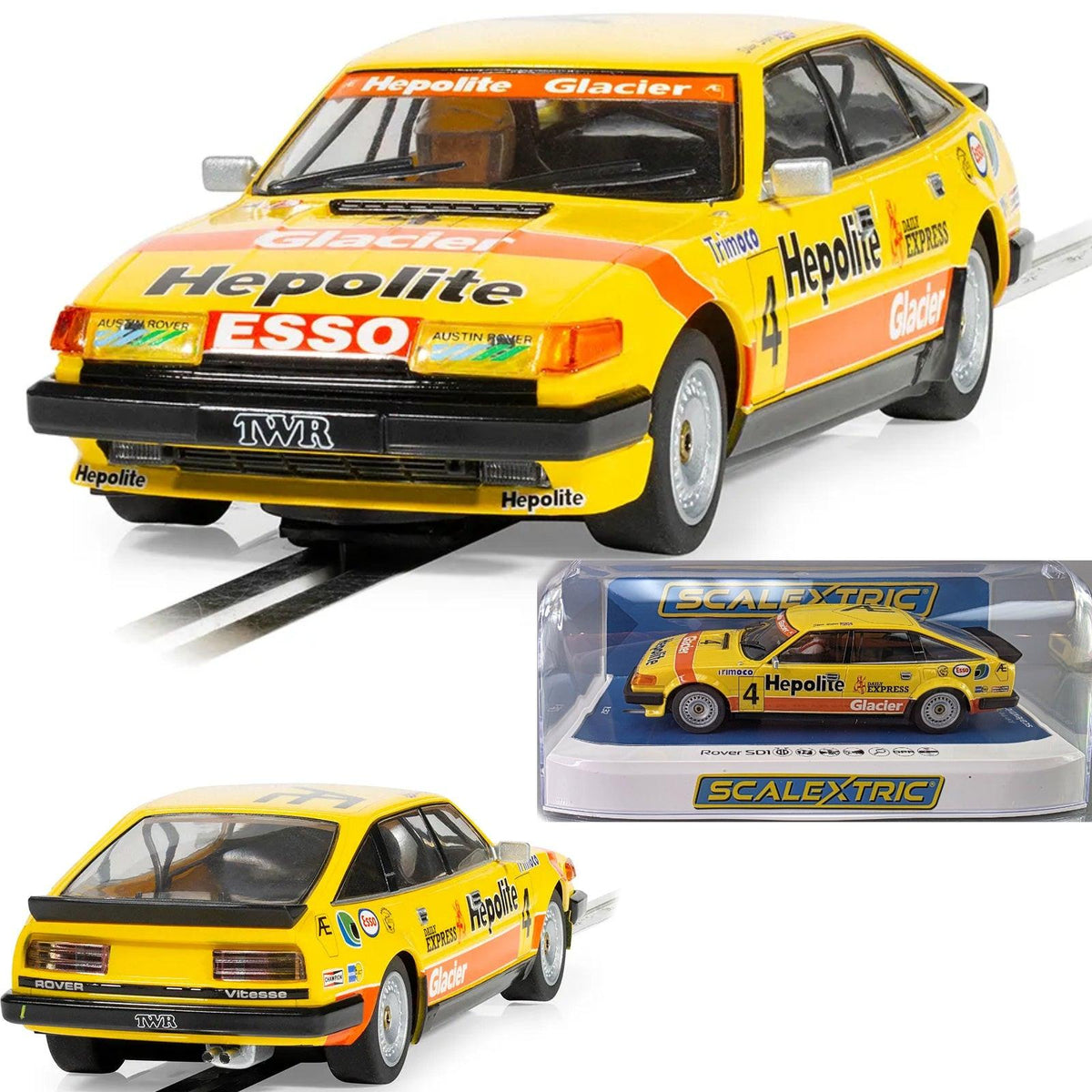 Scalextric C4534 Rover SD1 BTCC 1983 Steve Soper 1/32 Slot Car DPR