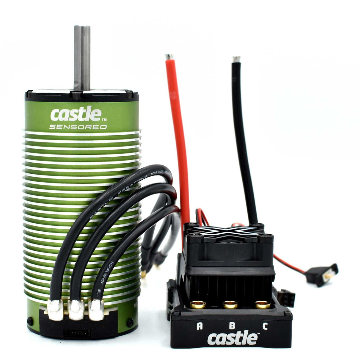 CASTLE CREATIONS CSE010016501 1/6 Mamba Monster X 8S Brushless ESC / 2028-800Kv Sensored Motor Combo