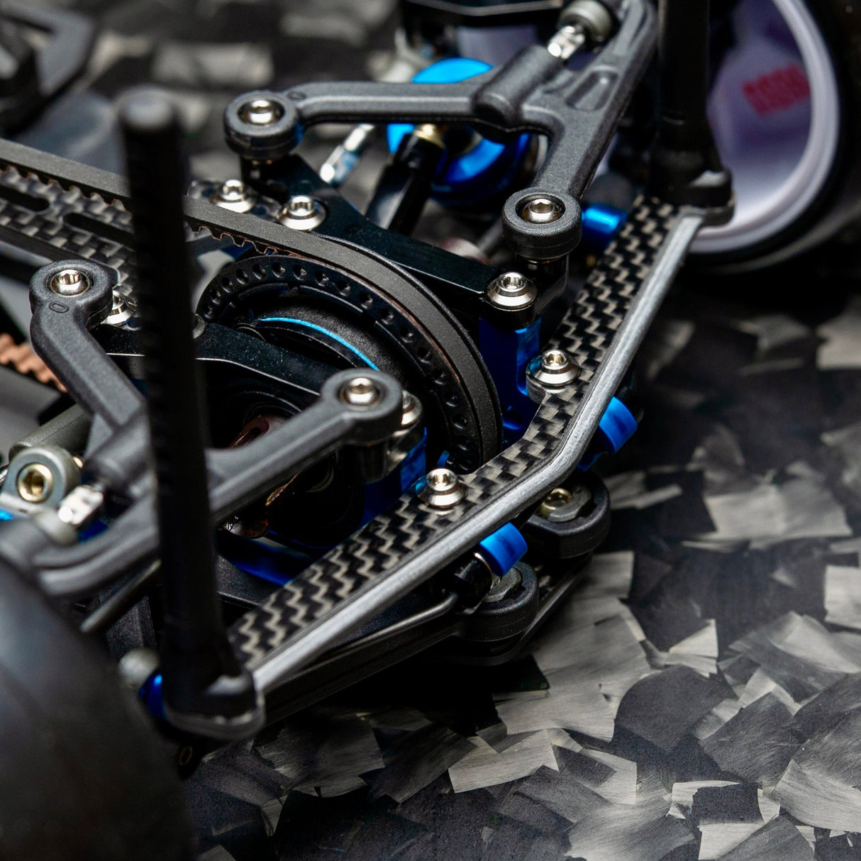 1up Racing CF1 Vertical Rear Body Mount Plate - AE TC8