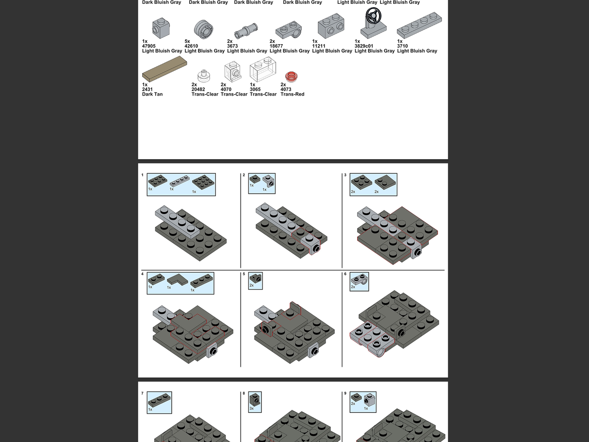 Willys Jeep - Instructions Only