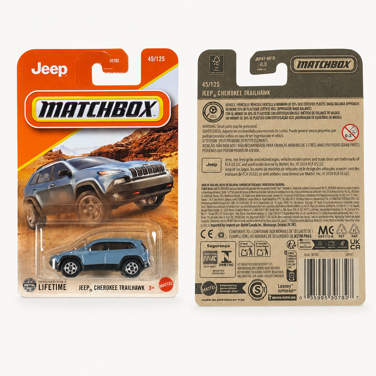 Matchbox Jeep Cherokee Trailhawk | Matchbox Series 45/125