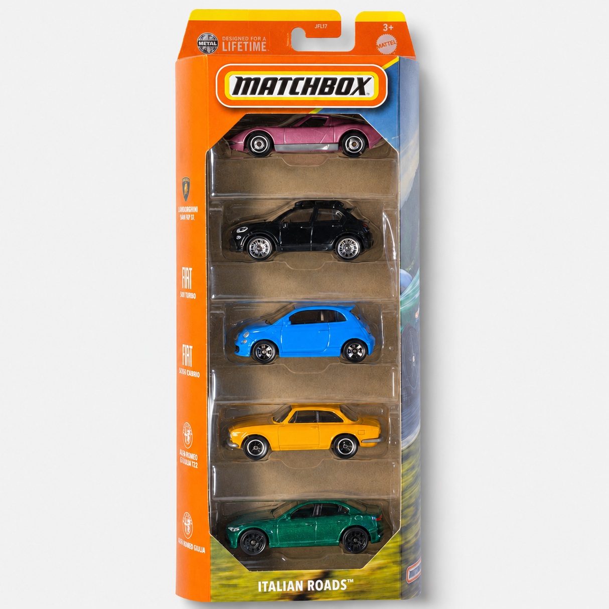 Matchbox Italian Roads 5 Pack Die-Cast Set