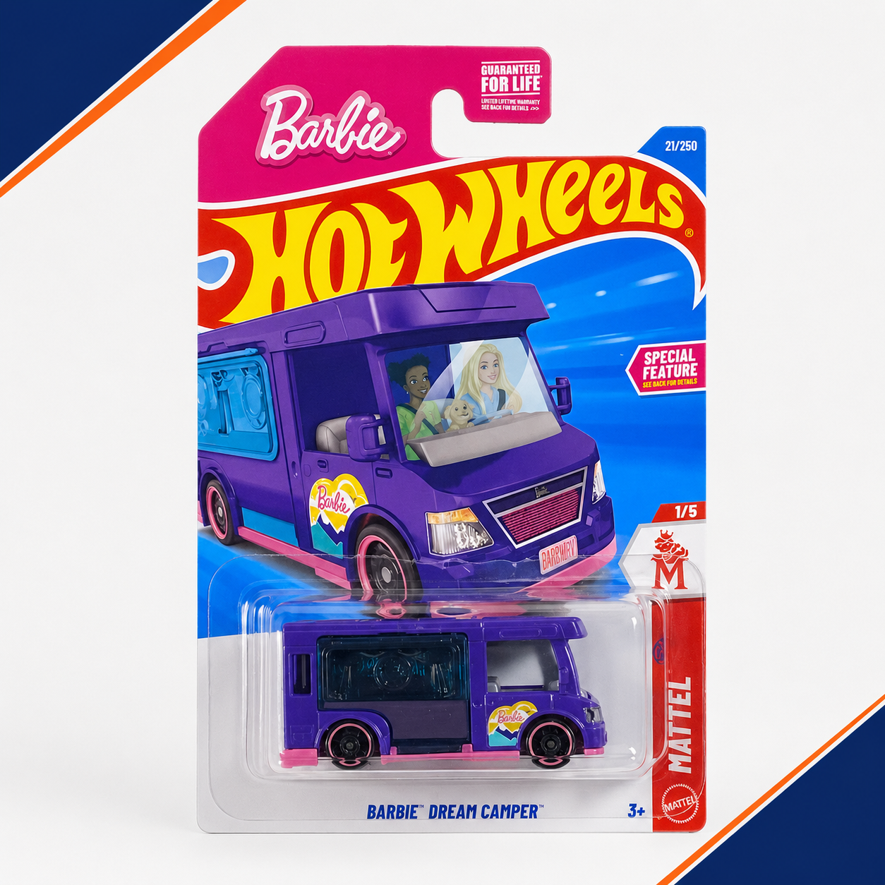 Hot Wheels Barbie Dream Camper | Mattel Series 1/5 - 21/250