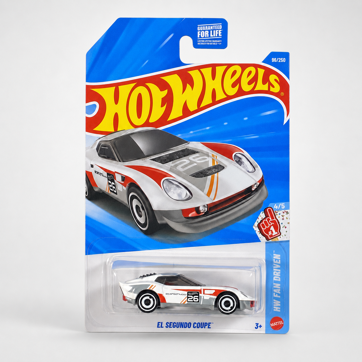 White Hot Wheels El Segundo Coupe | Fan Driven Series 4/5 - 96/250