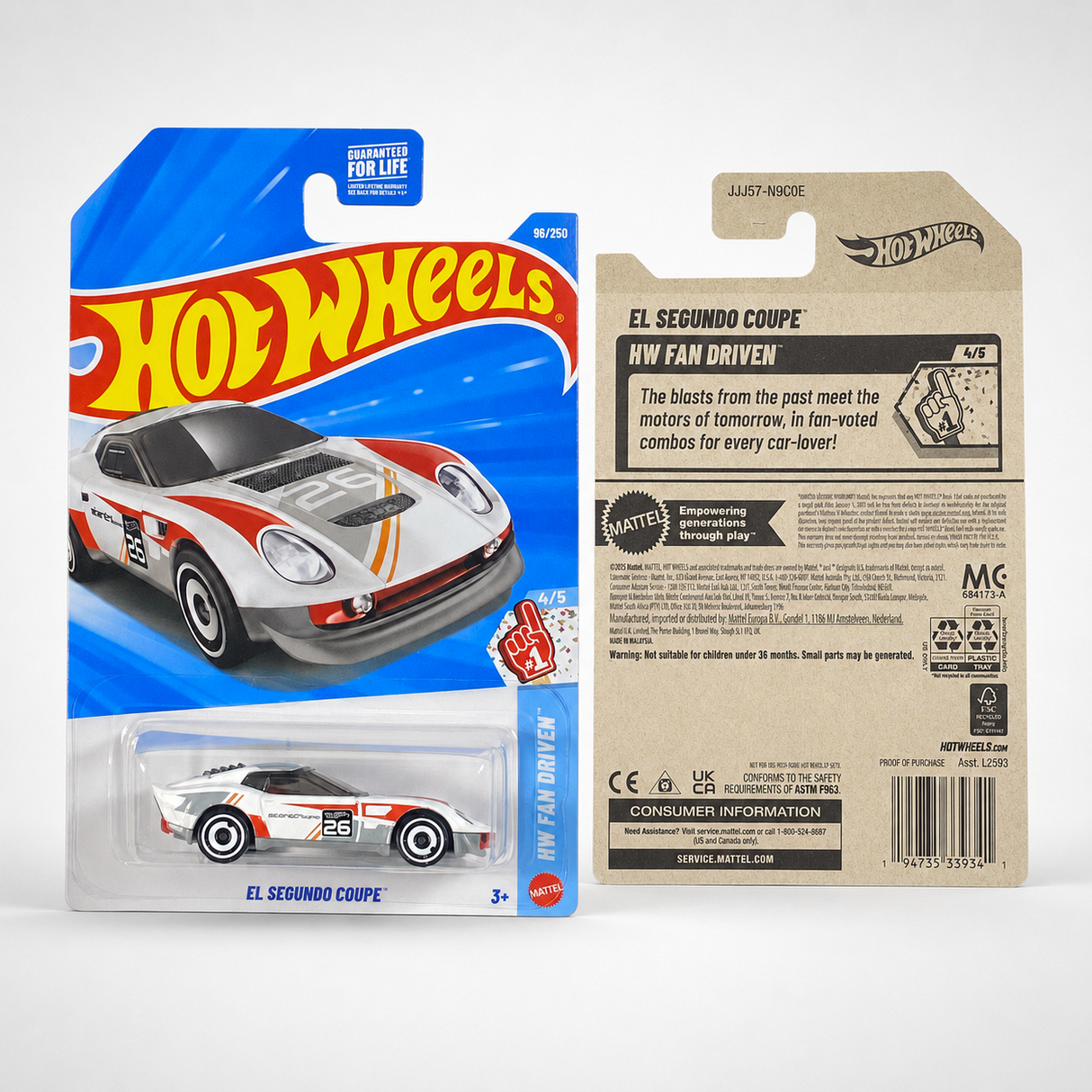 White Hot Wheels El Segundo Coupe | Fan Driven Series 4/5 - 96/250