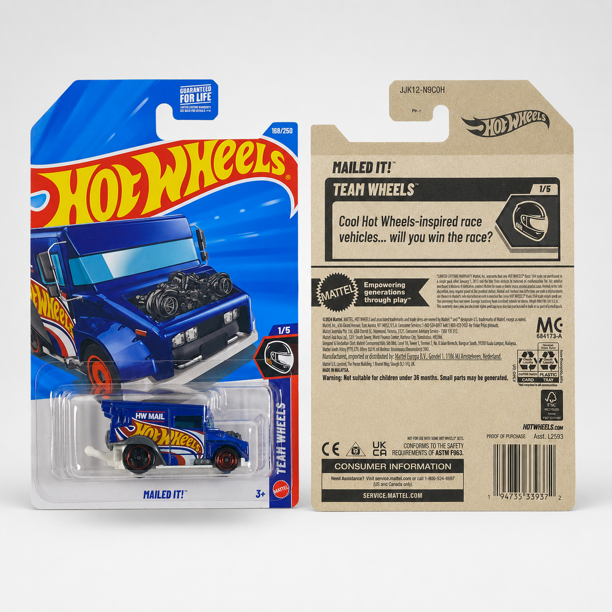 Hot Wheels Mailed It | Team Wheels Series 1/5 - 168/250