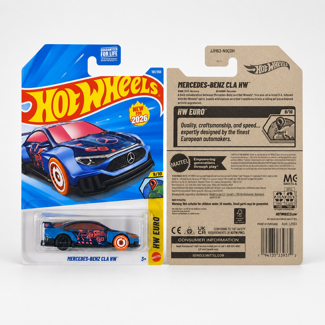 Hot Wheels Mercedes-Benz CLA HW | Euro Series 9/10 - 181/250