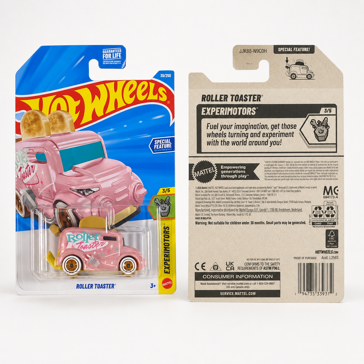 Hot Wheels Roller Toaster | Experimotors Series 3/5 - 39/250