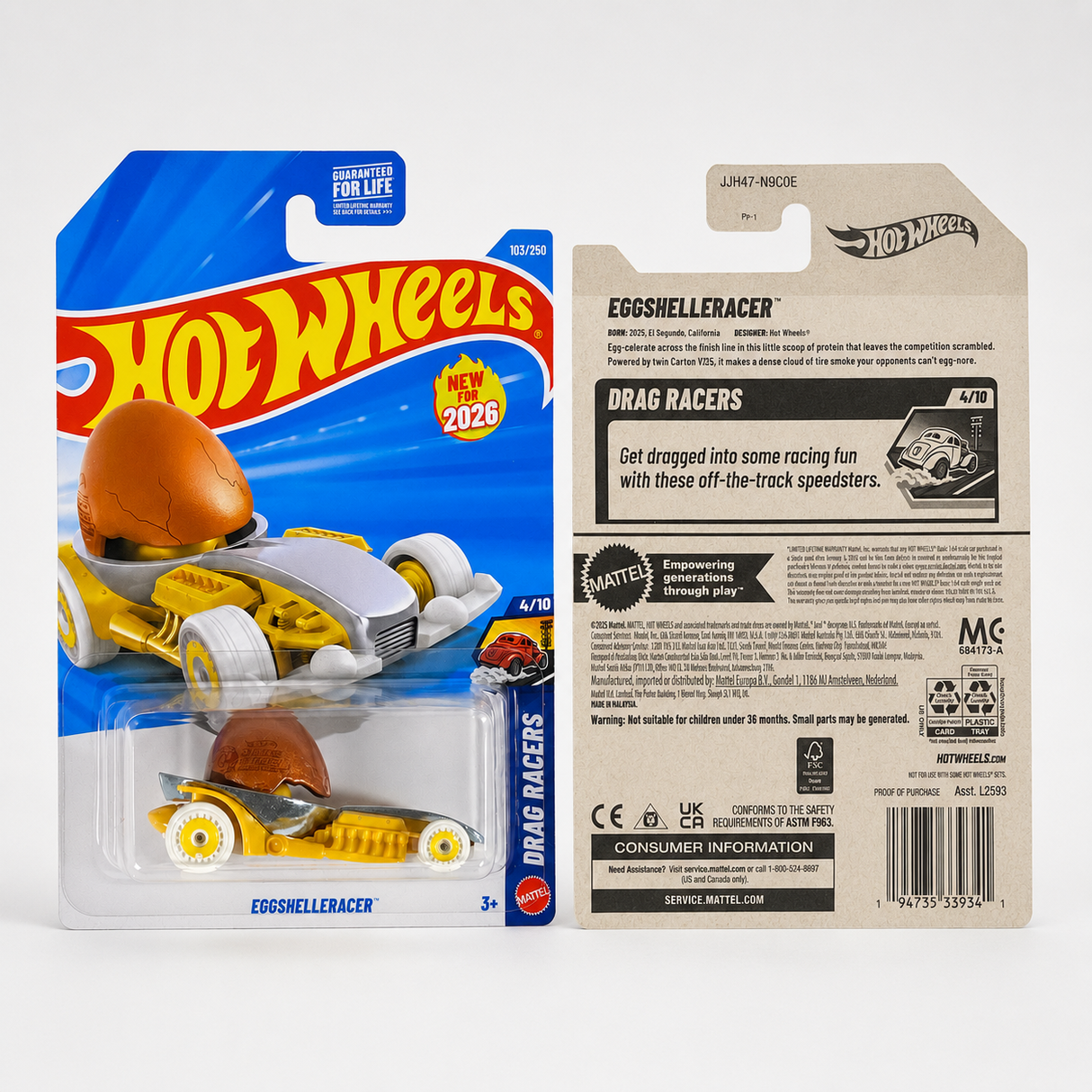 Hot Wheels EggShelleRacer | Drag Racers Series 4/10