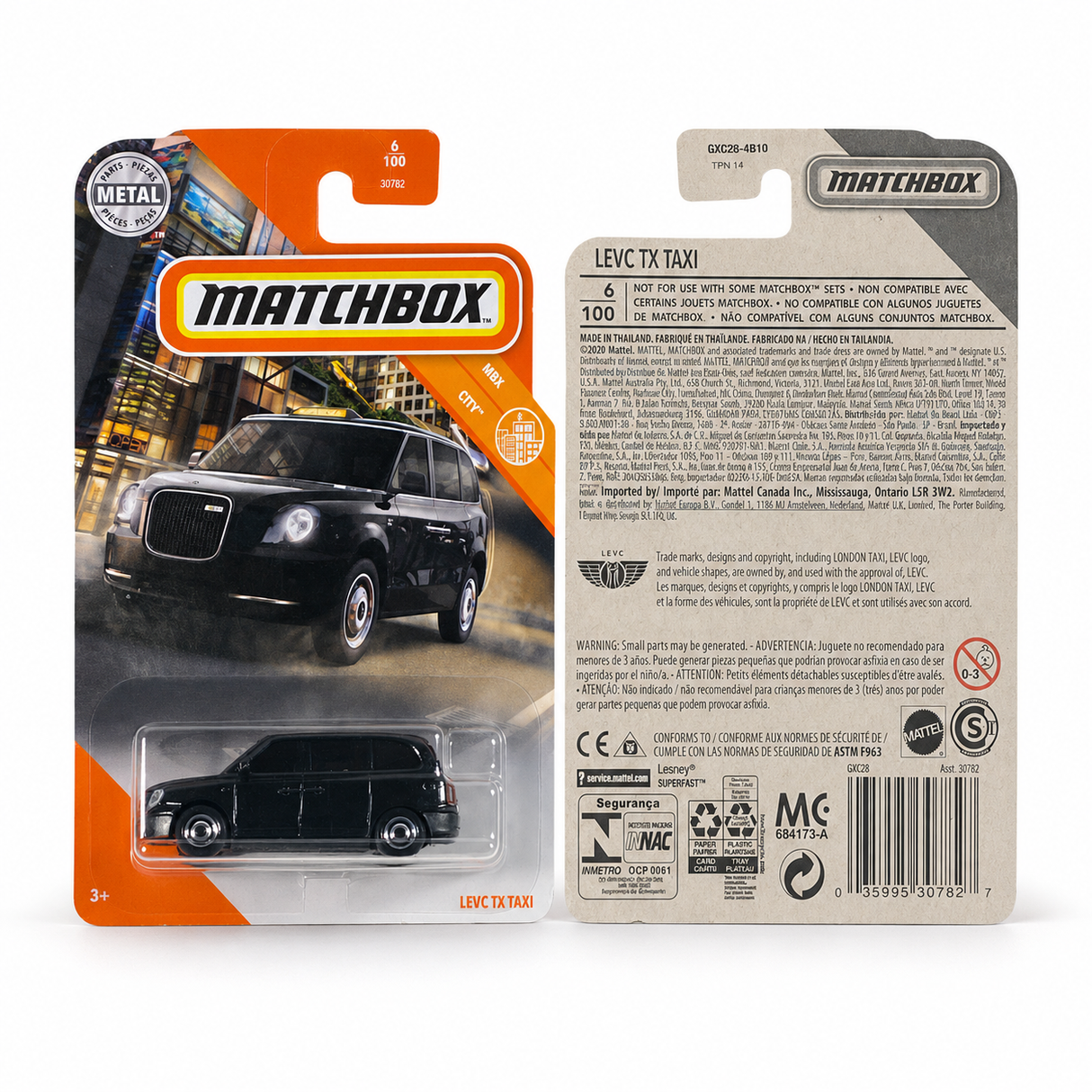 Matchbox Levc TX Taxi | MBX City Series 6/100