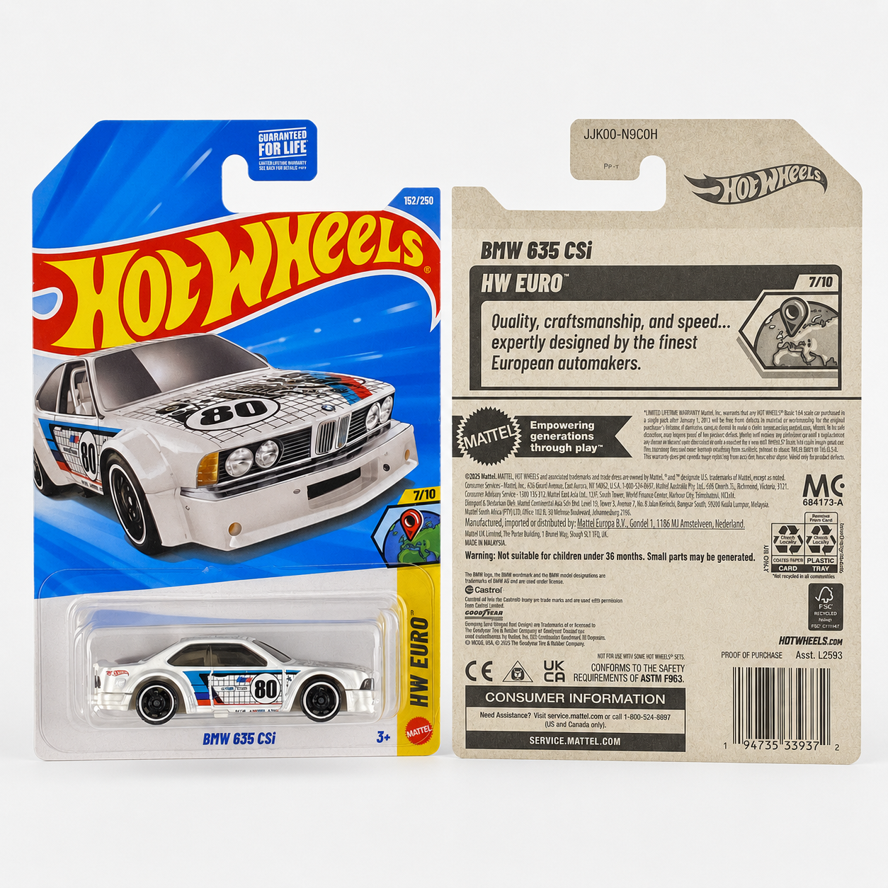 Hot Wheels BMW 635 CSi | Euro Series 7/10
