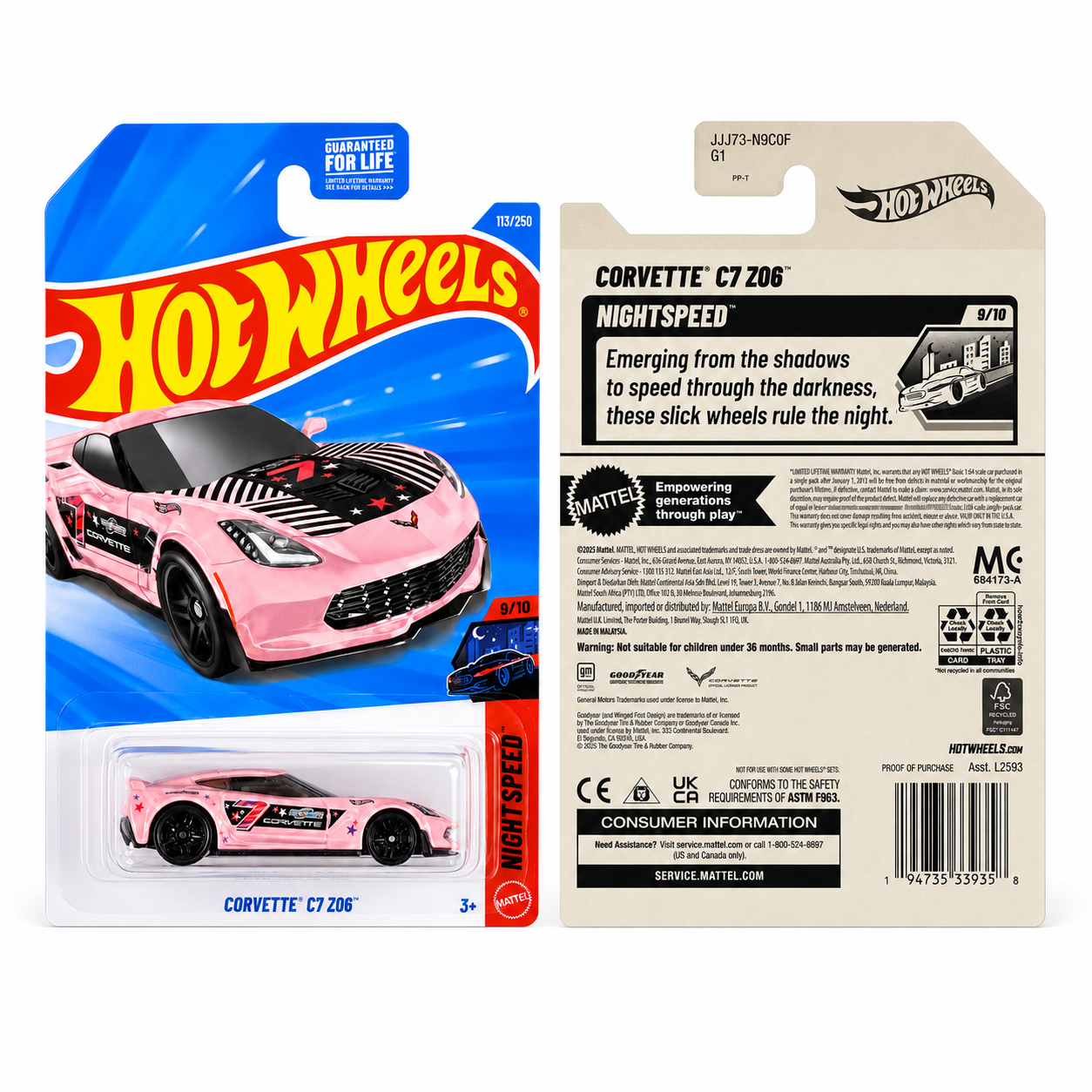 Hot Wheels Corvette C7 Z06 | Nightspeed Series 9/10