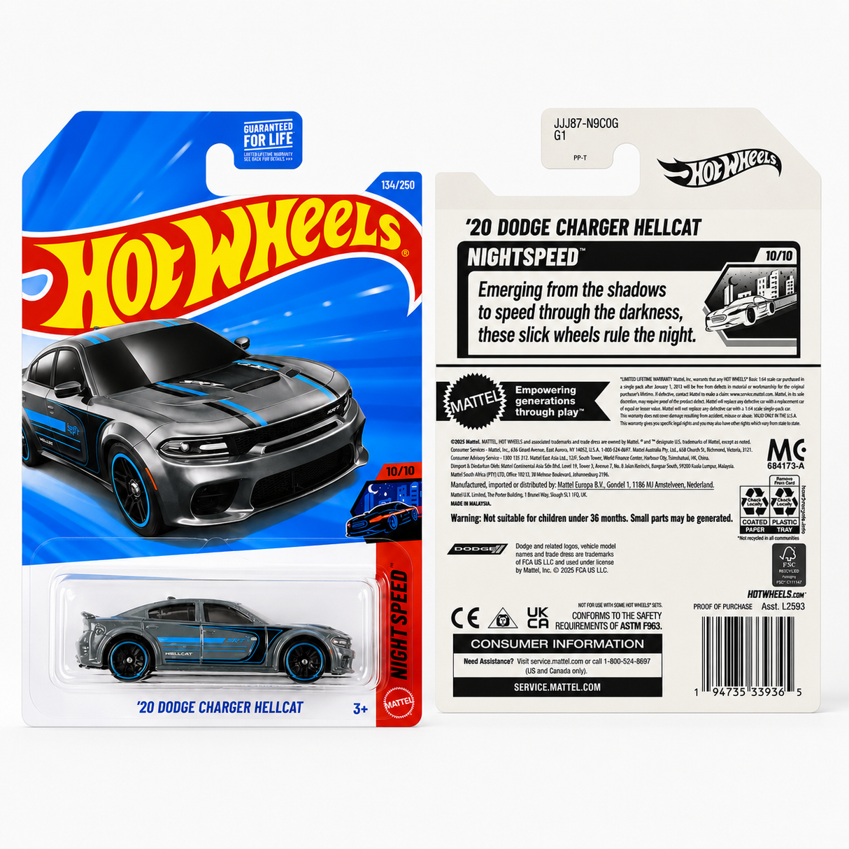 Hot Wheels '20 Dodge Charger Hellcat | Nightspeed Series 10/10